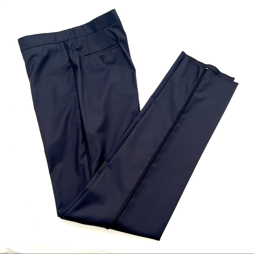 Emporia Armani Men’s Size 52 Dress Slacks Pants Blue/Black RN 103723 CA 37360